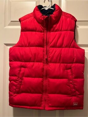 GAP Kids Red and Navy ColdControl Jacket Interior Label